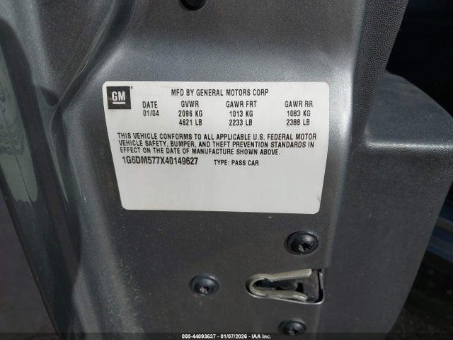 2004 CADILLAC CTS 1G6DM577X40149627 Photo 8