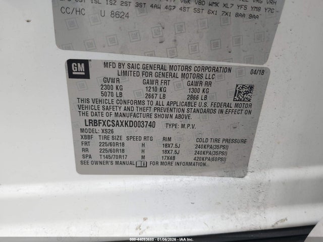 Buick Envision Fwd Essence 2019 LRBFXCSAXKD003740 Image 9