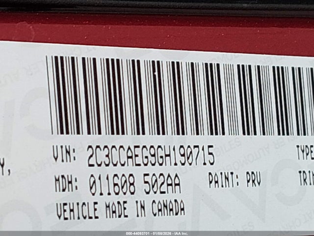 2C3CCAEG9GH190715 Chrysler 300C