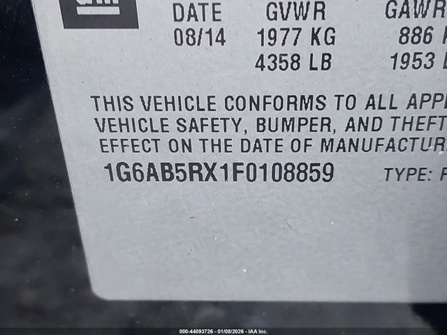 2015 CADILLAC ATS 1G6AB5RX1F0108859 Photo 8