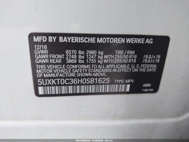 2017 BMW X5 EDRIVE 5UXKT0C36H0S81625 Photo 8