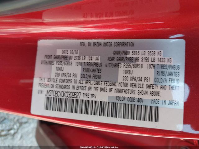 2019 MAZDA CX-9 JM3TCBCY0K0309527 Photo 8