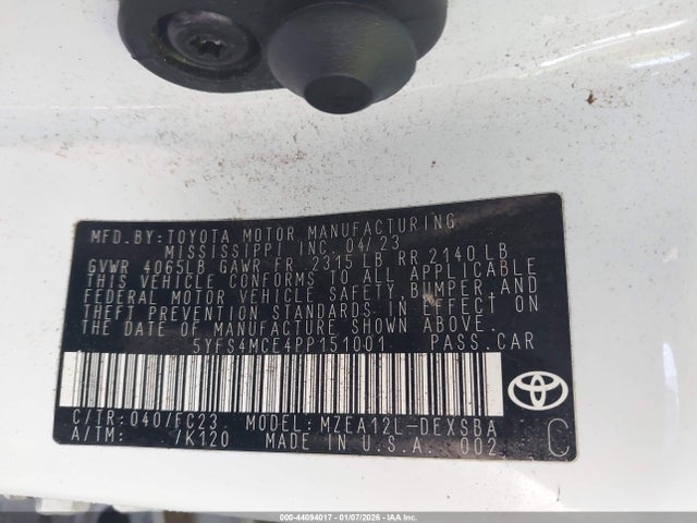 2023 TOYOTA COROLLA 5YFS4MCE4PP151001 Photo 8