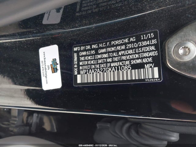 2016 PORSCHE CAYENNE WP1AA2A27GKA11085 Photo 8