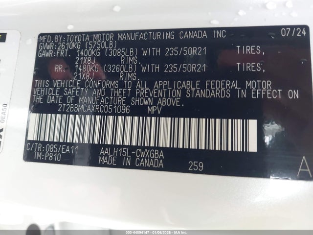 2024 LEXUS RX 350H 2T2BBMCAXRC051096 Photo 8