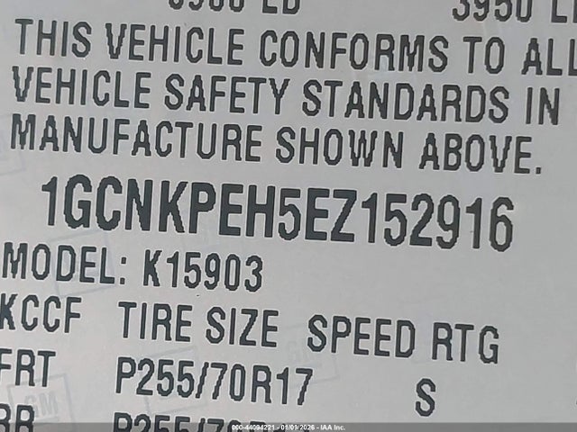 1GCNKPEH5EZ152916 Chevrolet Silverado 1500 Work Truck 2wt