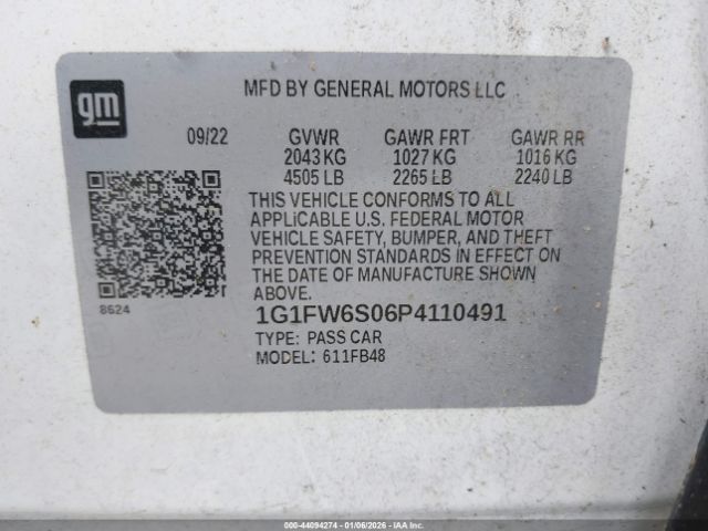 2023 CHEVROLET BOLT EV 1G1FW6S06P4110491 Photo 8