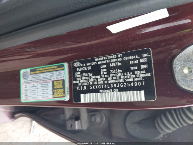 2018 KIA OPTIMA 5XXGT4L39JG254907 Photo 8