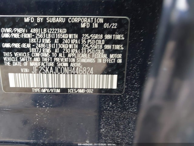 2022 SUBARU FORESTER JF2SKAJC0NH446824 Photo 8
