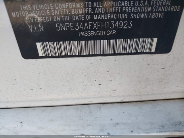 5NPE34AFXFH134923 Hyundai Sonata Sport/limited
