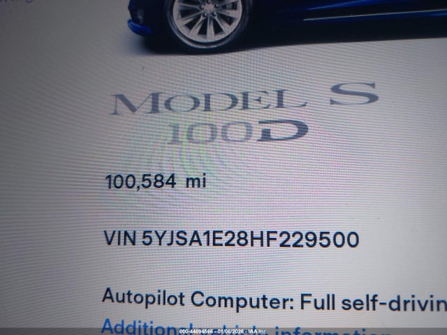Tesla Model S 100d/60d/75d/90d/p100d 2017 5YJSA1E28HF229500 Image 15