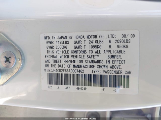 2010 ACURA TSX JH4CU2F66AC007462 Photo 8