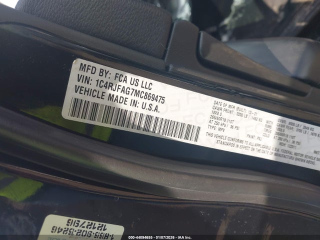 2021 JEEP GRAND CHEROKEE 1C4RJFAG7MC869475 Photo 8