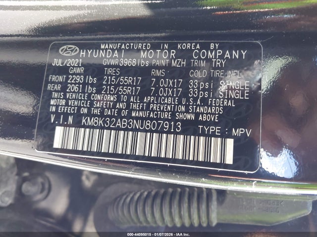2022 HYUNDAI KONA KM8K32AB3NU807913 Photo 8