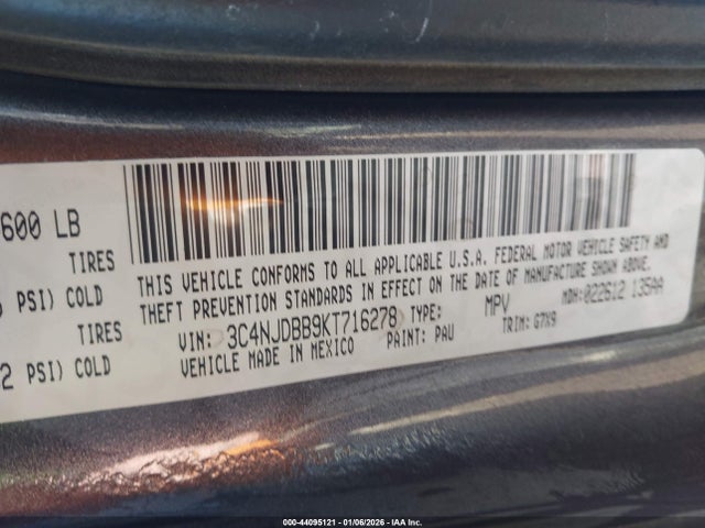 2019 JEEP COMPASS 3C4NJDBB9KT716278 Photo 8