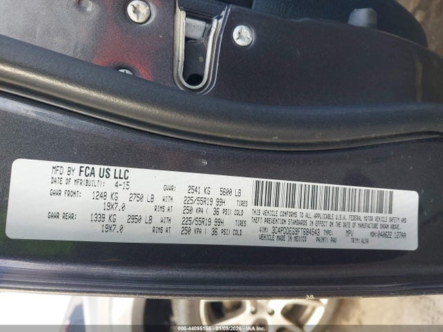 3C4PDDEG9FT684543 Dodge Journey R/t