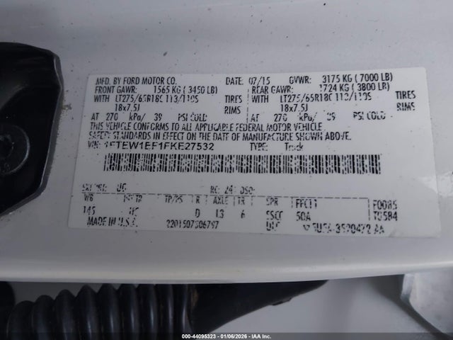 2015 FORD F-150 1FTEW1EF1FKE27532 Photo 8