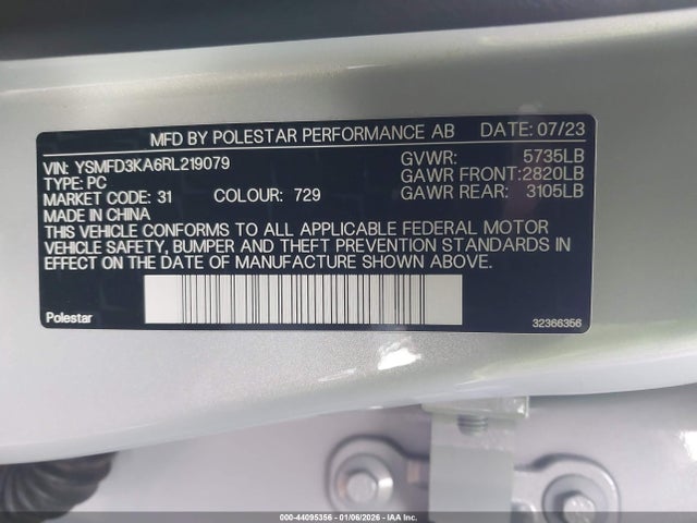 2024 POLESTAR 2 YSMFD3KA6RL219079 Photo 8