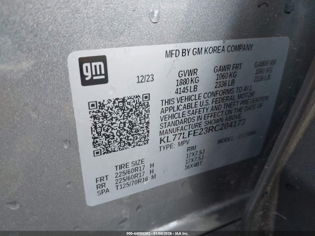 KL77LFE23RC204173 Chevrolet Trax Fwd Sp