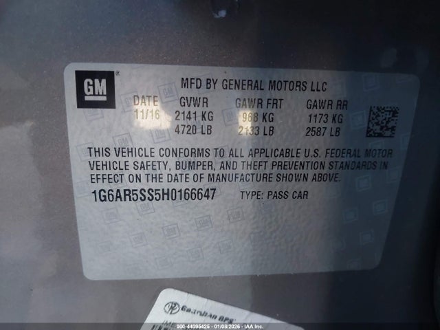 2017 CADILLAC CTS 1G6AR5SS5H0166647 Photo 8