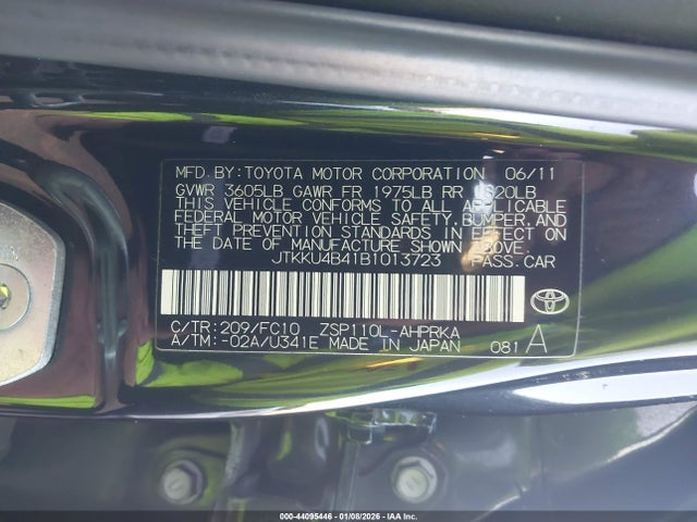 2011 SCION XD JTKKU4B41B1013723 Photo 8
