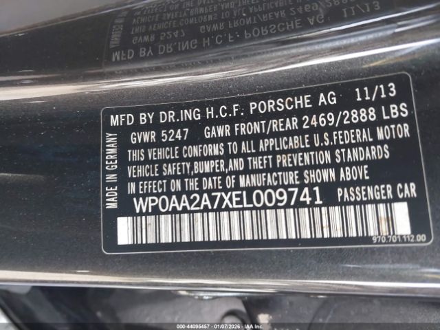 2014 PORSCHE PANAMERA WP0AA2A7XEL009741 Photo 8