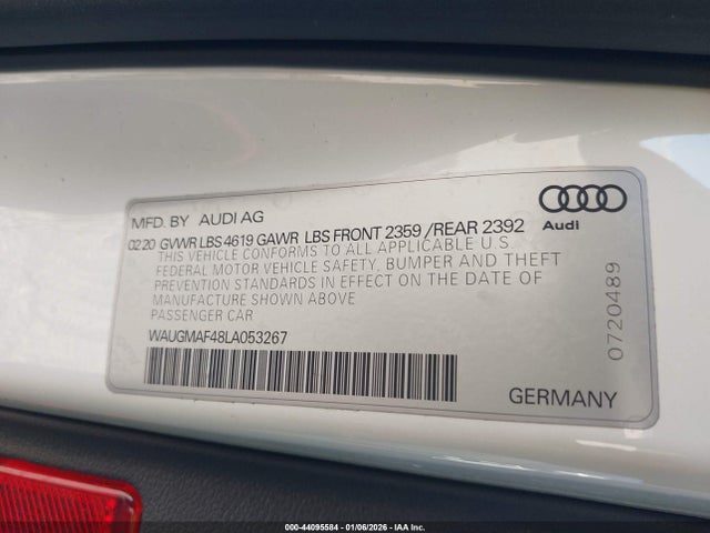 2020 AUDI A4 WAUGMAF48LA053267 Photo 8