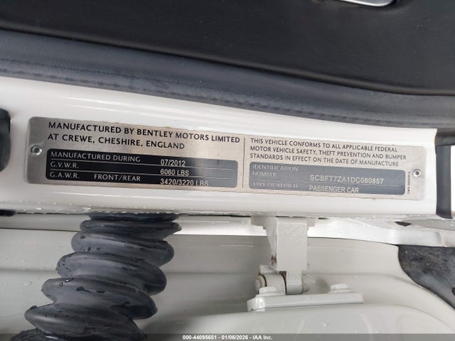 2013 BENTLEY CONTINENTAL GT SCBFT7ZA1DC080857 Photo 8