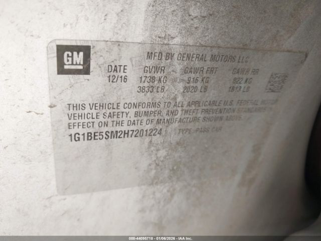 2017 CHEVROLET CRUZE 1G1BE5SM2H7201224 Photo 8