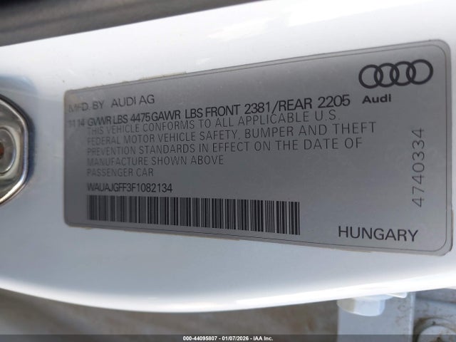 2015 AUDI A3 WAUAJGFF3F1082134 Photo 8