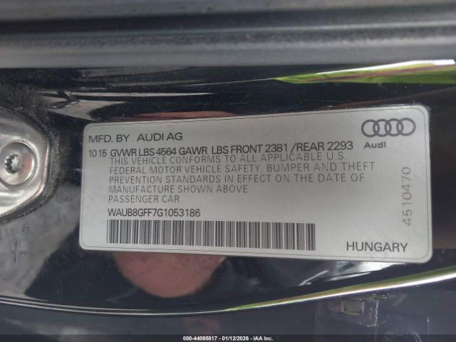 2016 AUDI A3 WAUB8GFF7G1053186 Photo 8