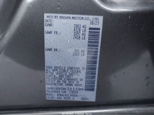 2024 NISSAN ALTIMA 1N4BL4DV3RN311599 Photo 8