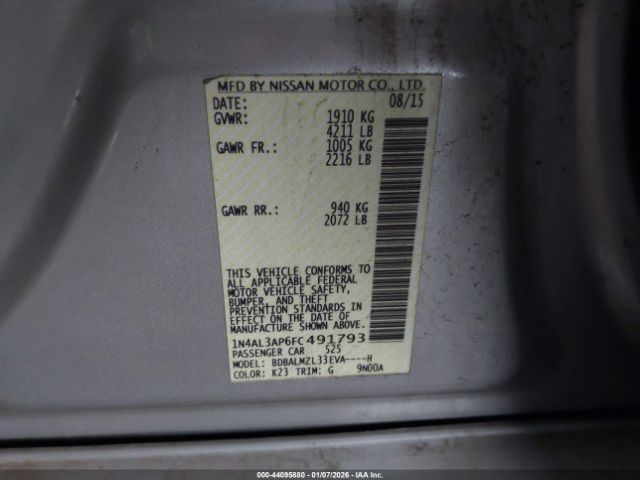 2015 NISSAN ALTIMA 1N4AL3AP6FC491793 Photo 8