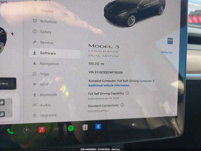 2022 TESLA MODEL 3 5YJ3E1EB2NF119286 Photo 6