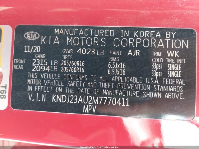 2021 KIA SOUL KNDJ23AU2M7770411 Photo 8