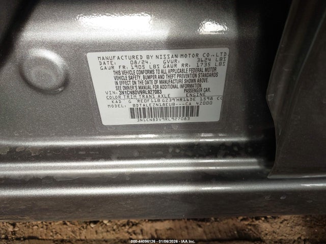Nissan Versa 1.6 S 2024 3N1CN8DV9RL927083 Image 9