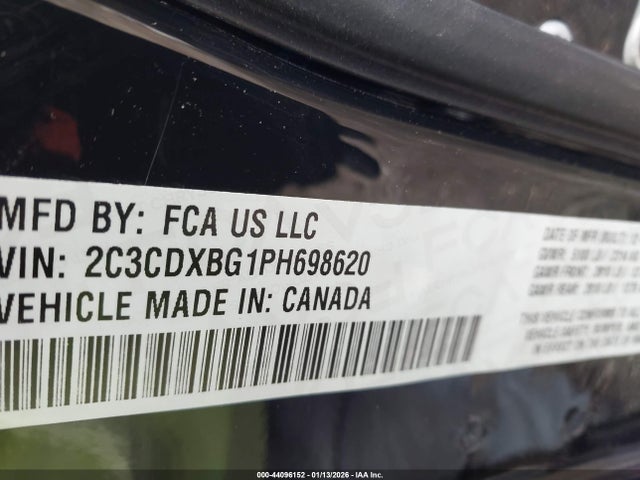 Продажа на аукционе авто 2023 Dodge Charger Sxt, vin: 2C3CDXBG1PH698620, номер лота: 44096152