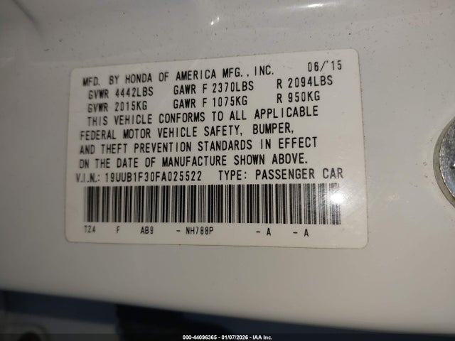 Acura TLX 2015 19UUB1F30FA025522 Image 9