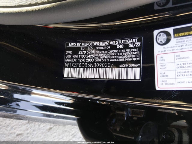 Mercedes-Benz E 350 2022 W1KZF8DB6NB090207 Image 9