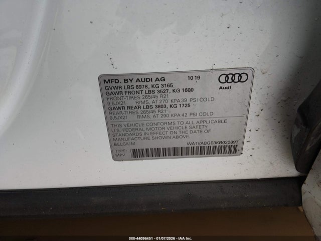 2019 AUDI E-TRON WA1VABGE3KB022897 Photo 8