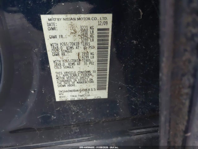 2010 NISSAN ARMADA 5N1AA0ND8AN608815 Photo 8