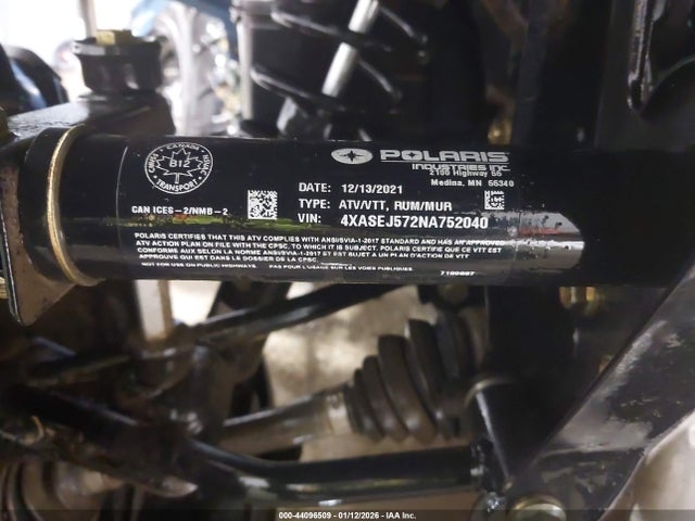 2022 POLARIS SPORTSMAN 4XASEJ572NA752040 Photo 9