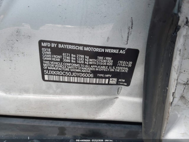 5UXKR0C50J0Y06006 BMW X5 Xdrive35i