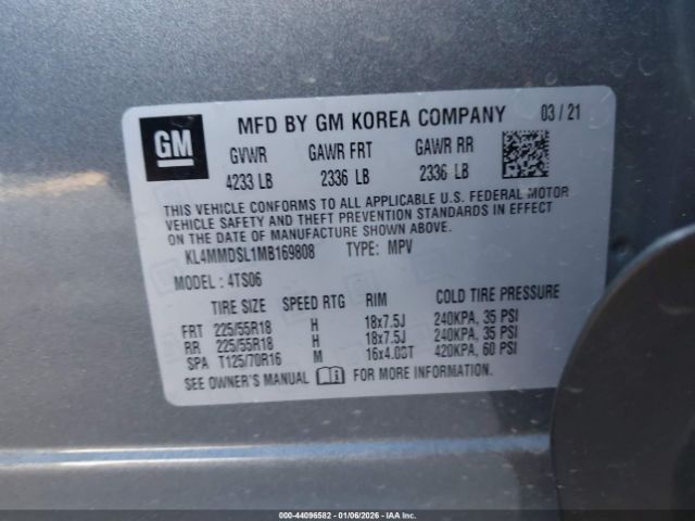 2021 BUICK ENCORE GX KL4MMDSL1MB169808 Photo 8