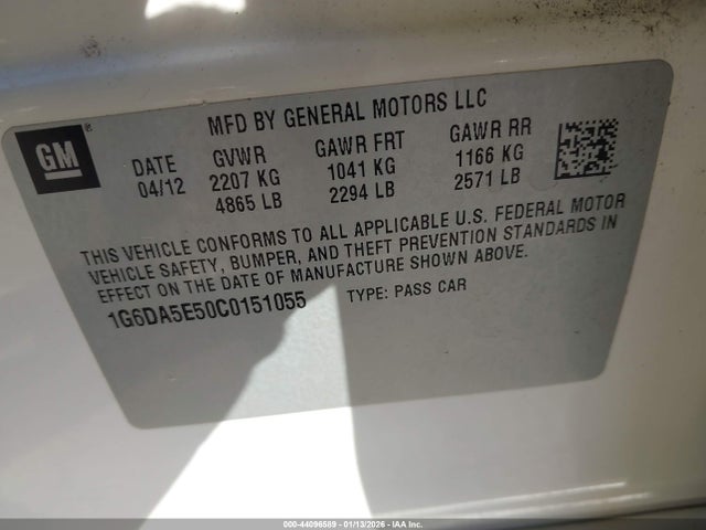 2012 CADILLAC CTS 1G6DA5E50C0151055 Photo 8
