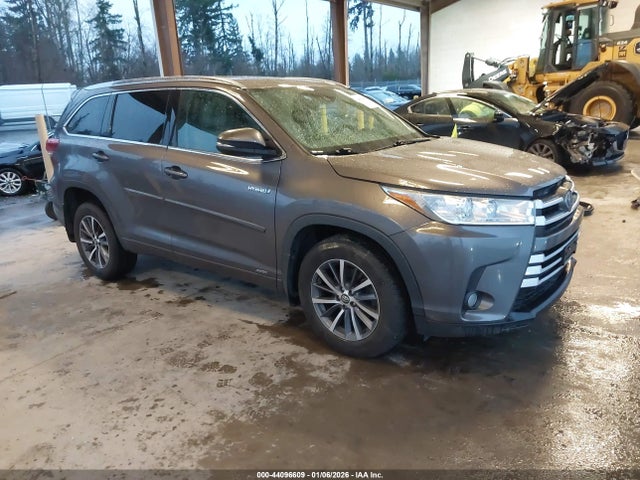 Toyota Highlander Hybrid Xle 2017 5TDJGRFH5HS030248 главное изображение