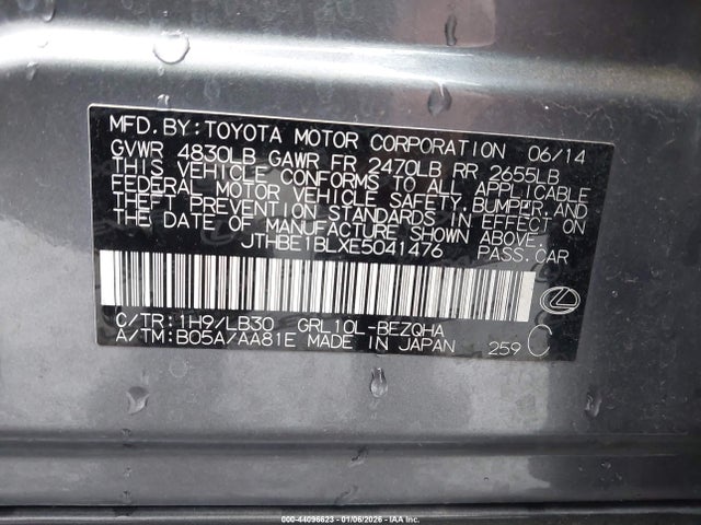 Lexus GS 350 2014 JTHBE1BLXE5041476 Image 9