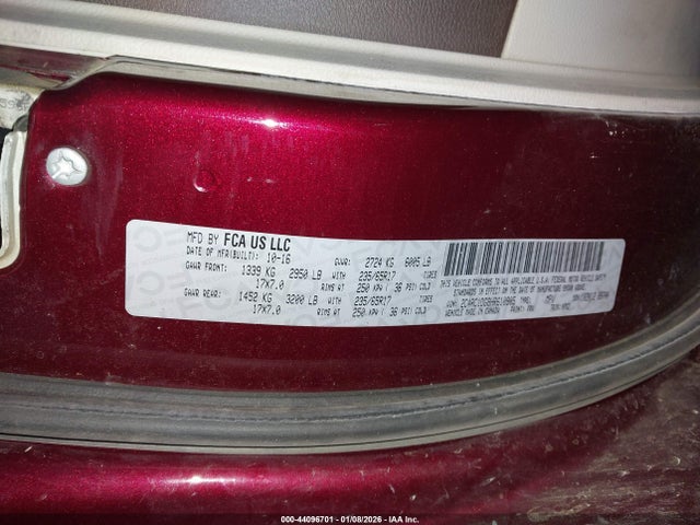 2017 CHRYSLER PACIFICA 2C4RC1DG8HR610905 Photo 8