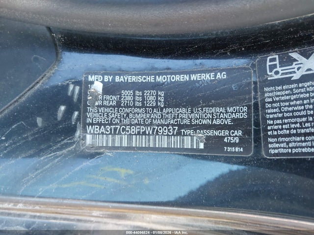 2015 BMW 435I WBA3T7C58FPW79937 Photo 8