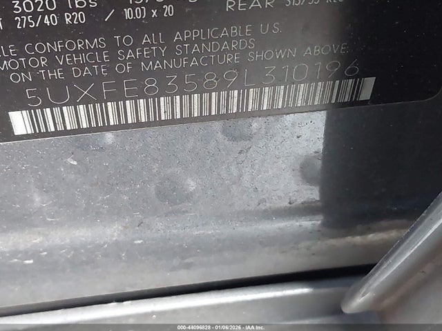 2009 BMW X5 5UXFE83589L310196 Photo 8